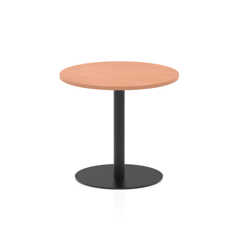 Italia Round Poseur Table Black Leg - Image 13