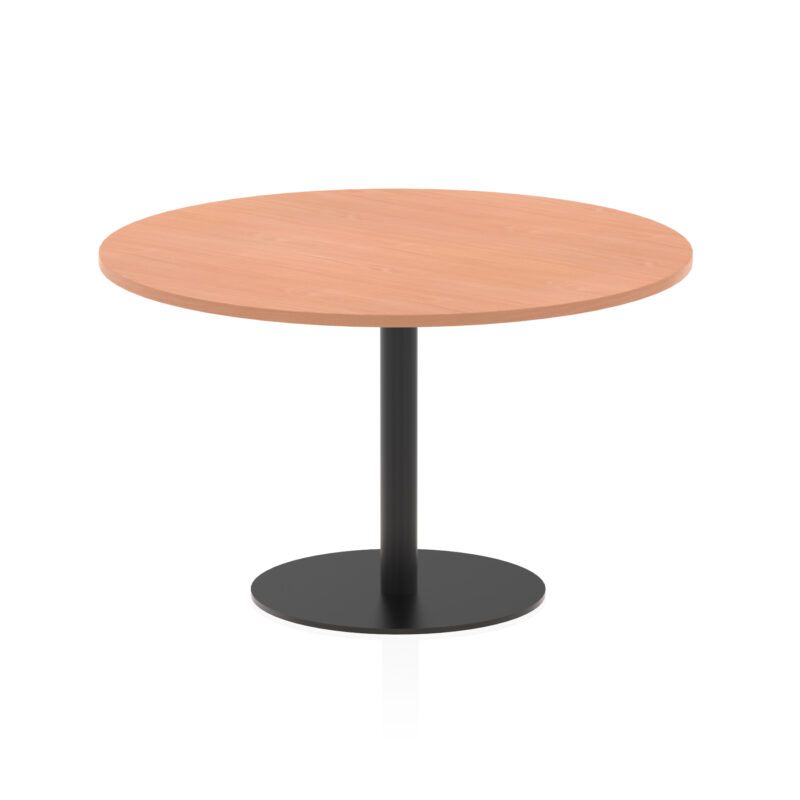 Italia Round Poseur Table Black Leg - Image 37