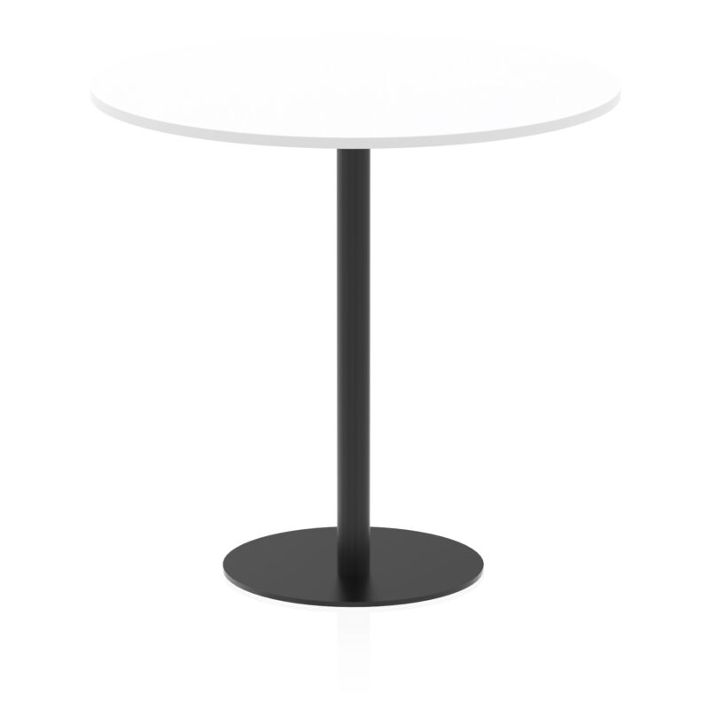 Italia Round Poseur Table Black Leg - Image 45
