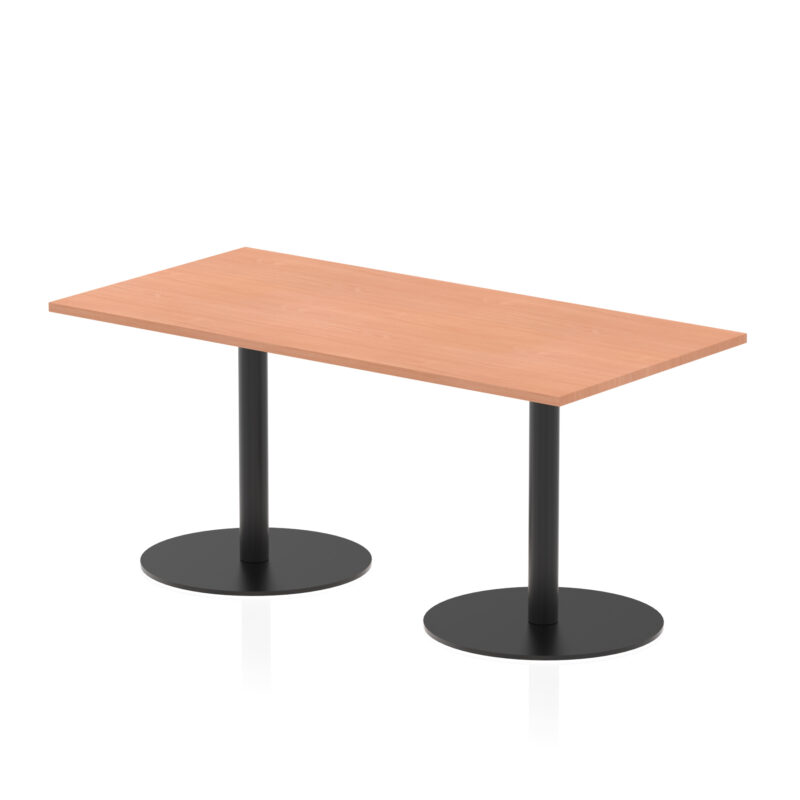 Italia Rectangular Poseur Table Black Leg - Image 25
