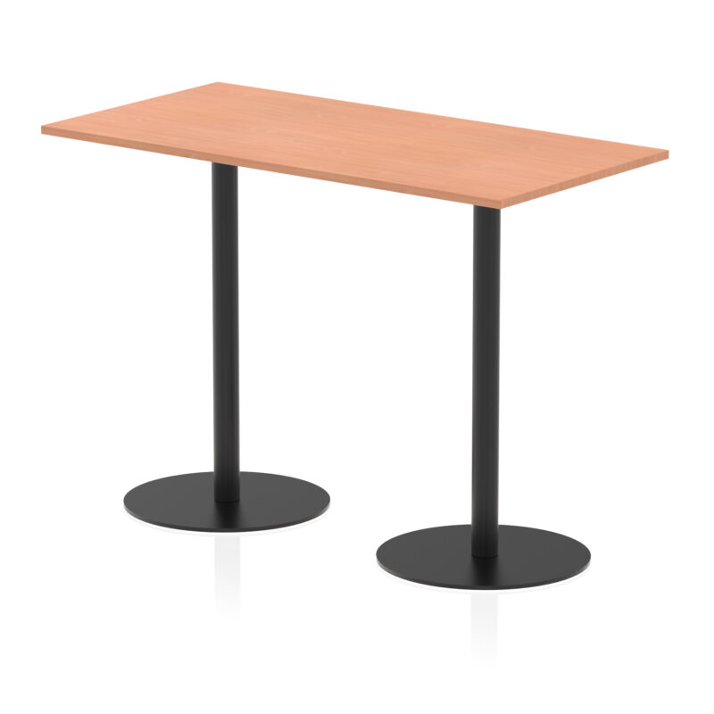 Italia Rectangular Poseur Table Black Leg - Image 31