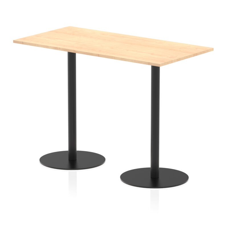 Italia Rectangular Poseur Table Black Leg - Image 34