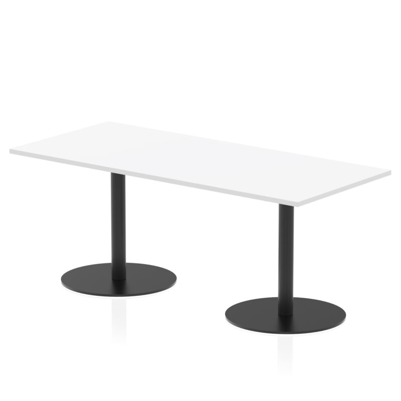 Italia Rectangular Poseur Table Black Leg - Image 39