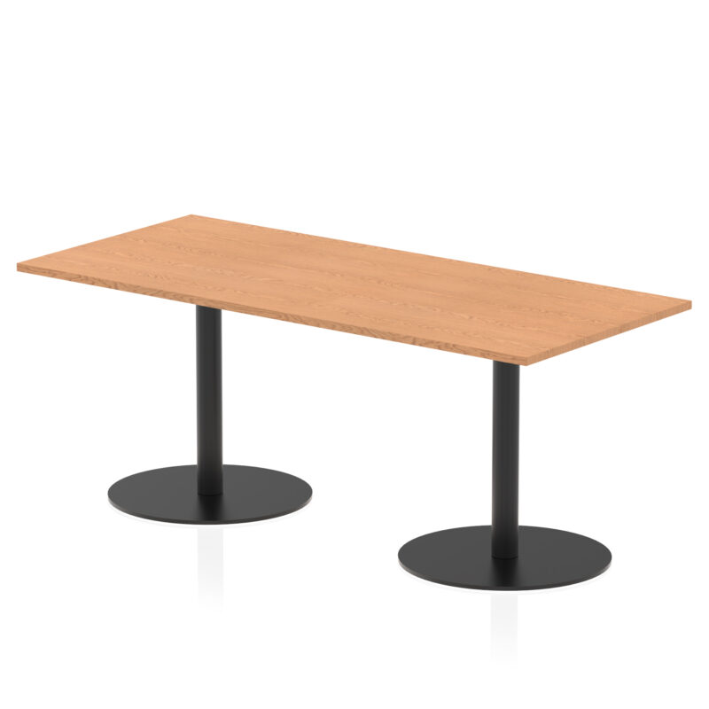 Italia Rectangular Poseur Table Black Leg - Image 41