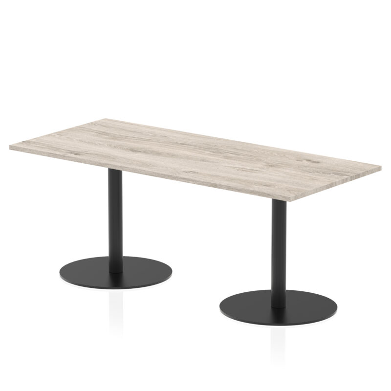 Italia Rectangular Poseur Table Black Leg - Image 42
