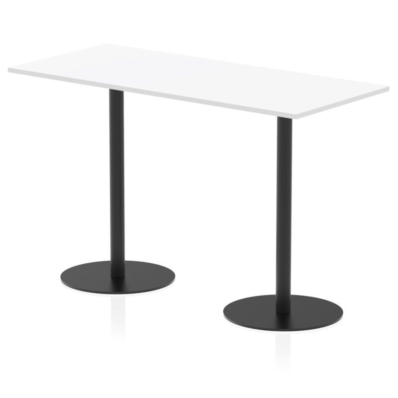 Italia Rectangular Poseur Table Black Leg - Image 45