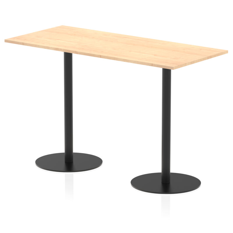 Italia Rectangular Poseur Table Black Leg - Image 46