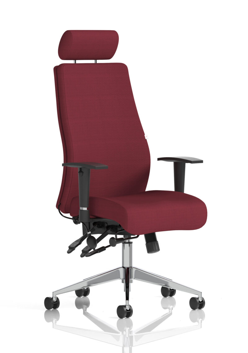 Onyx High Back Ergonomic Posture Chair with Height Adjustable Arms - Image 56