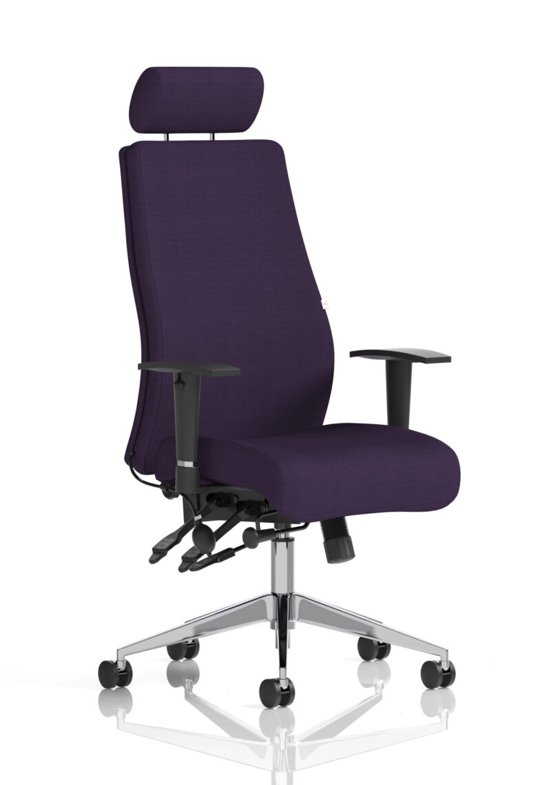 Onyx High Back Ergonomic Posture Chair with Height Adjustable Arms - Image 64