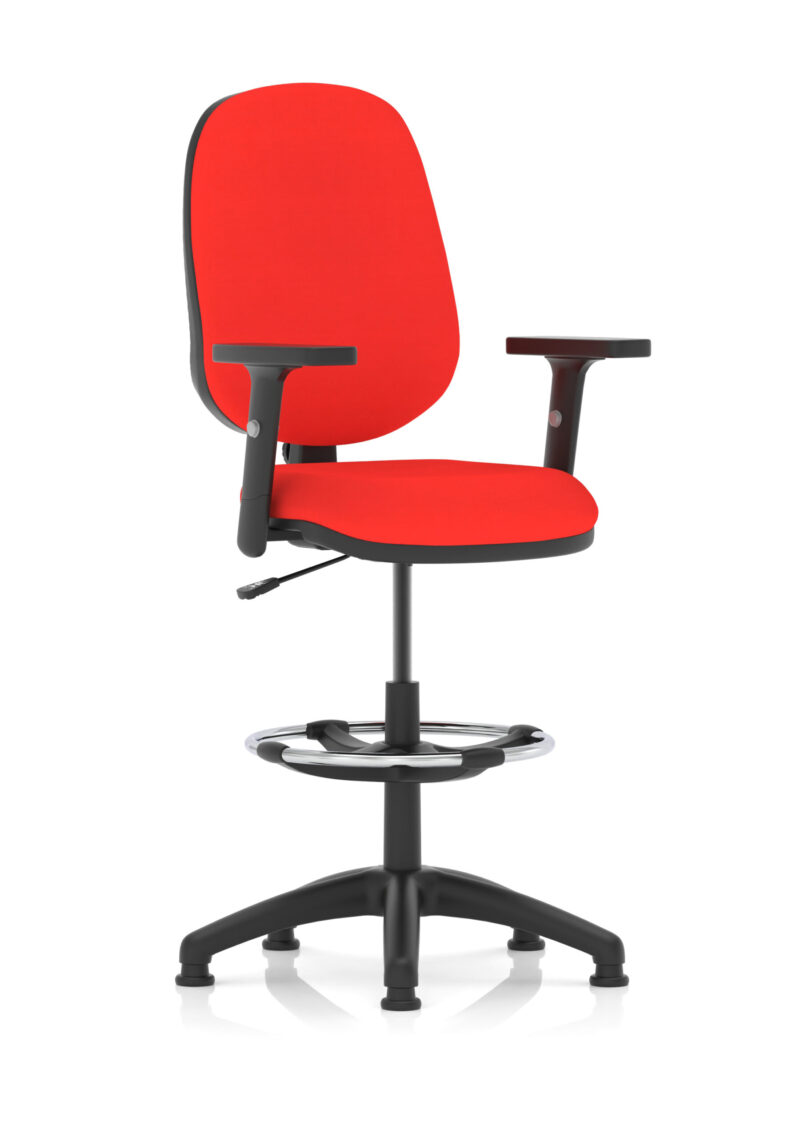 Eclipse Plus I Medium Back Task Operator Office Chair with Hi Rise Draughtsman Kit - Image 18
