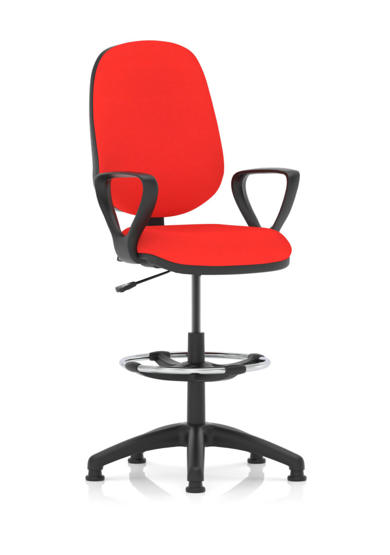 Eclipse Plus I Medium Back Task Operator Office Chair with Hi Rise Draughtsman Kit - Image 26