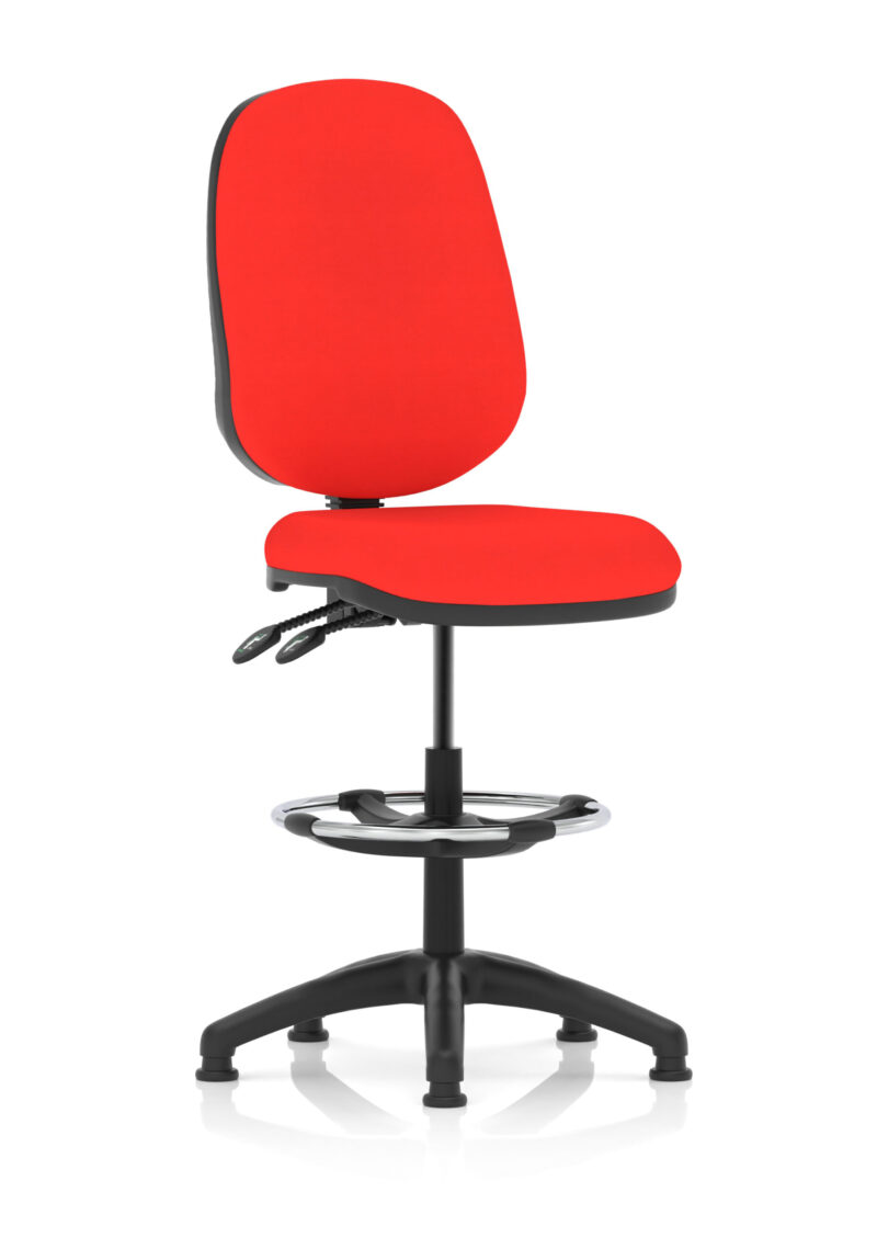 Eclipse Plus II Task Operator Office Chair with Hi Rise Draughtsman Kit - Image 13