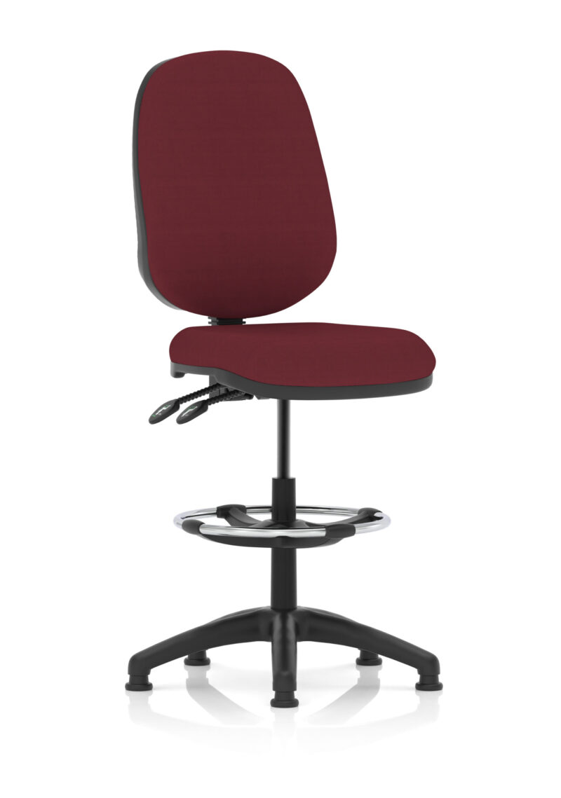 Eclipse Plus II Task Operator Office Chair with Hi Rise Draughtsman Kit - Image 28