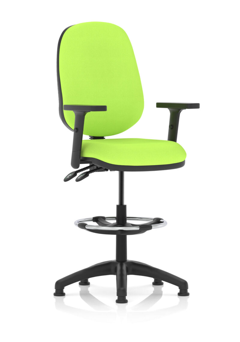 Eclipse Plus II Task Operator Office Chair with Hi Rise Draughtsman Kit - Image 18