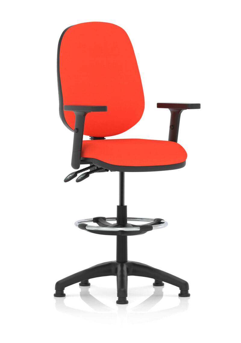 Eclipse Plus II Task Operator Office Chair with Hi Rise Draughtsman Kit - Image 24