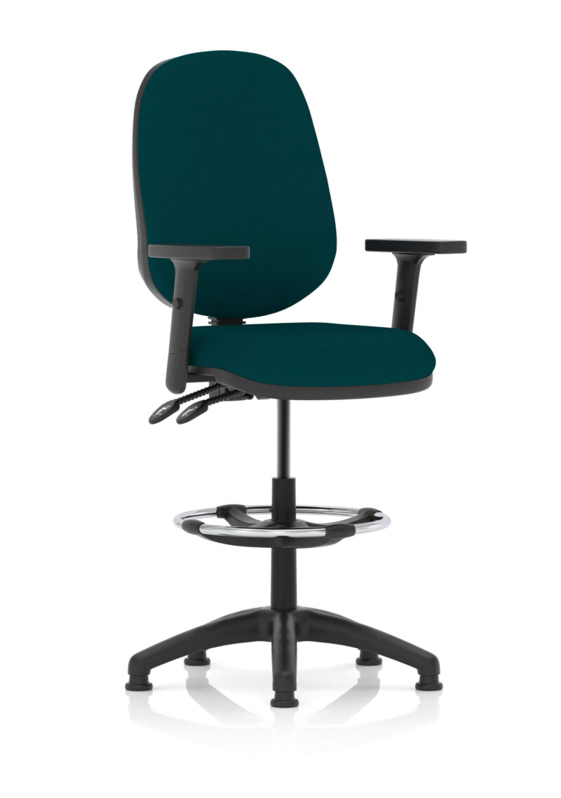 Eclipse Plus II Task Operator Office Chair with Hi Rise Draughtsman Kit - Image 33