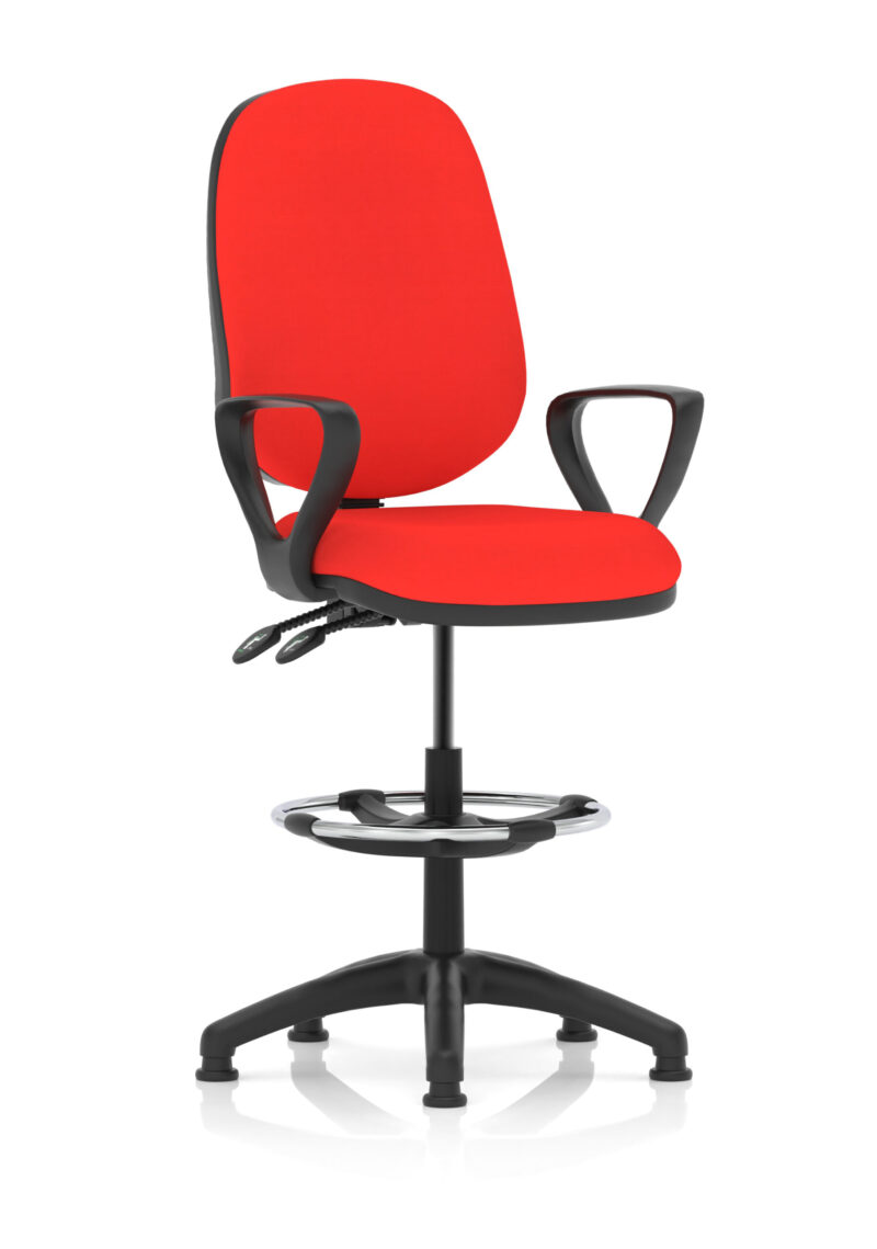 Eclipse Plus II Task Operator Office Chair with Hi Rise Draughtsman Kit - Image 14