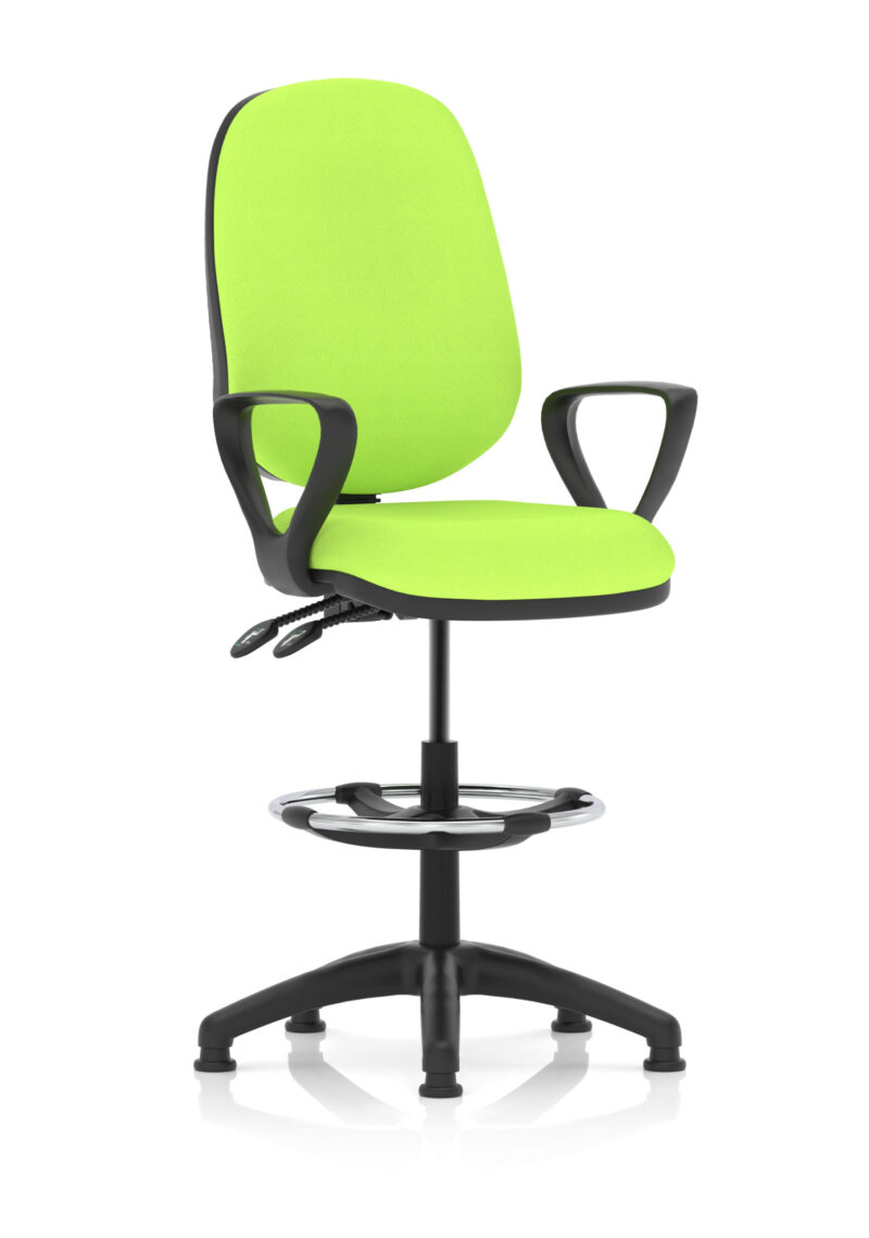 Eclipse Plus II Task Operator Office Chair with Hi Rise Draughtsman Kit - Image 17