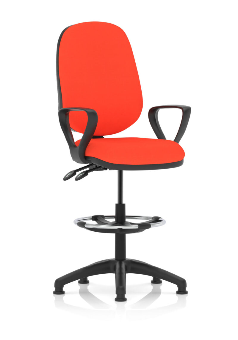 Eclipse Plus II Task Operator Office Chair with Hi Rise Draughtsman Kit - Image 23