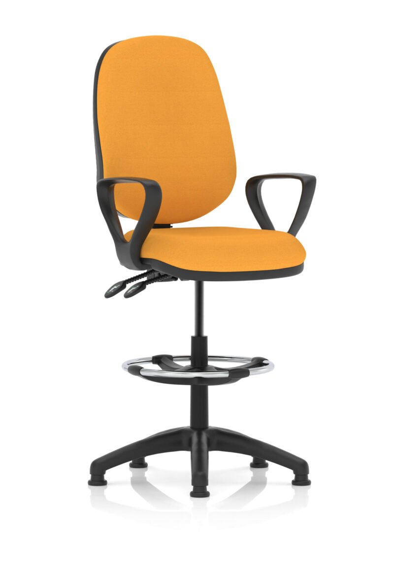 Eclipse Plus II Task Operator Office Chair with Hi Rise Draughtsman Kit - Image 26