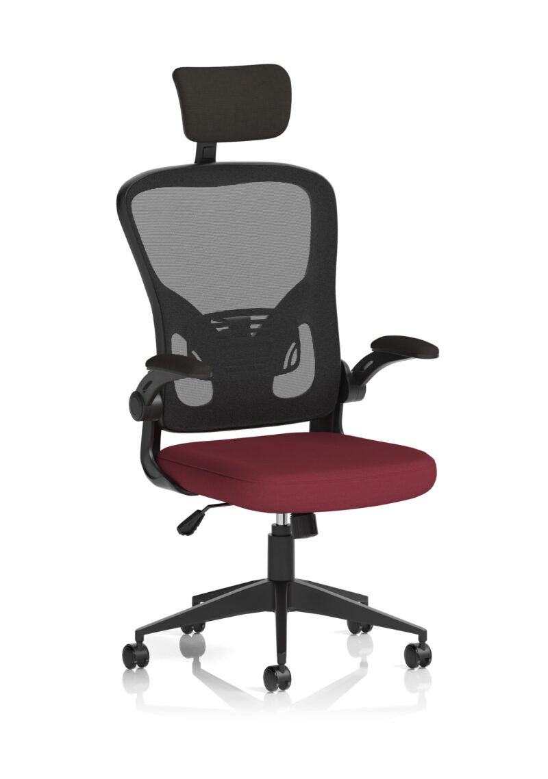 Ace Executive Mesh Chair With Folding Arms - Image 10