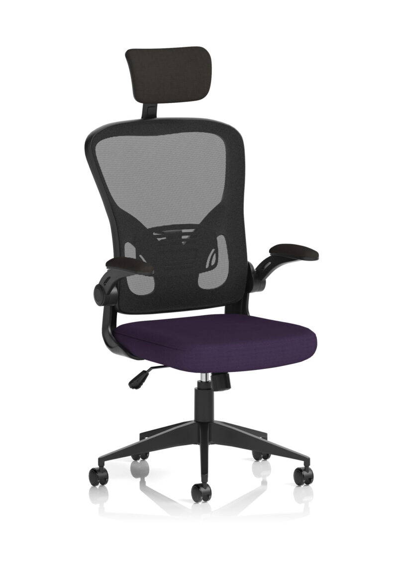 Ace Executive Mesh Chair With Folding Arms - Image 16
