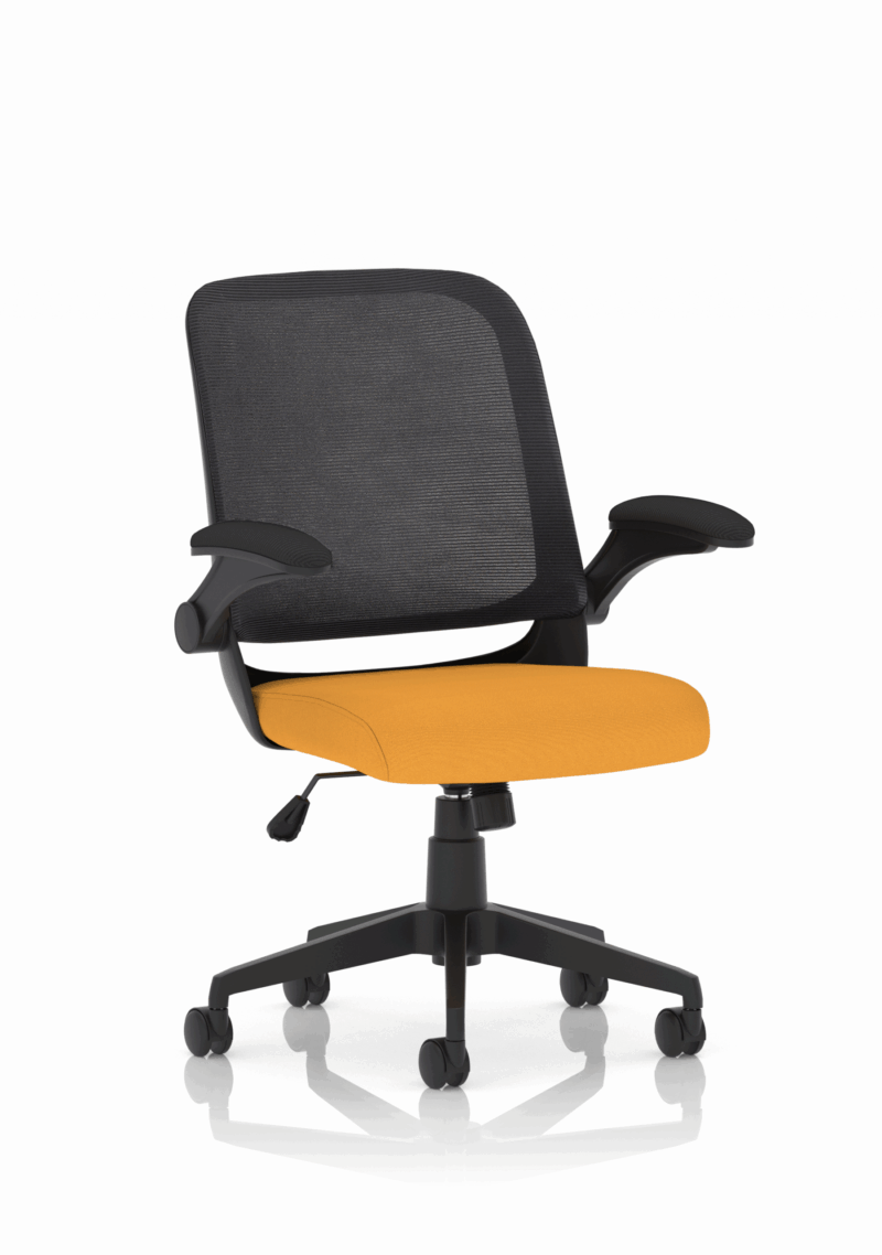 Crew Task Operator Mesh Chair With Folding Arms - Image 13