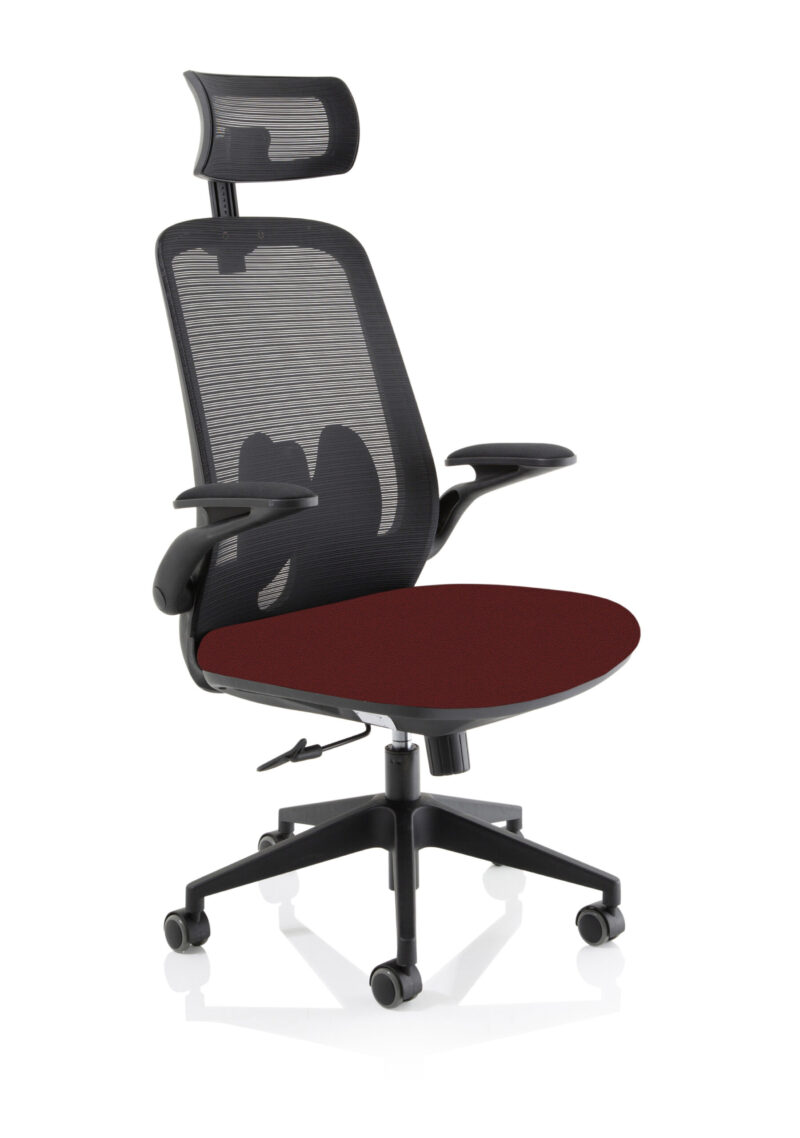 Sigma Executive Mesh Chair With Folding Arms - Image 10
