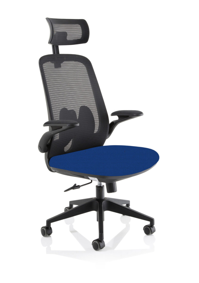 Sigma Executive Mesh Chair With Folding Arms - Image 14