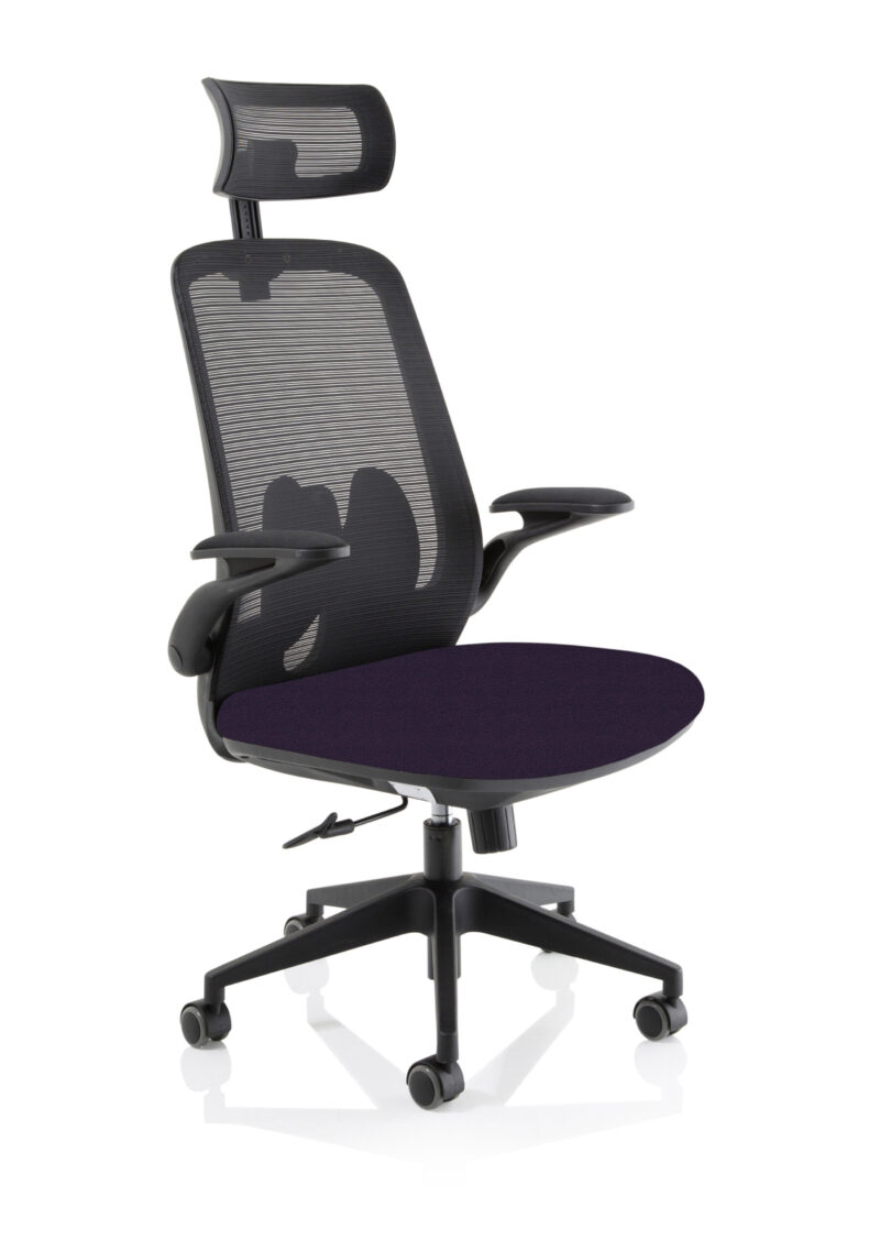 Sigma Executive Mesh Chair With Folding Arms - Image 16