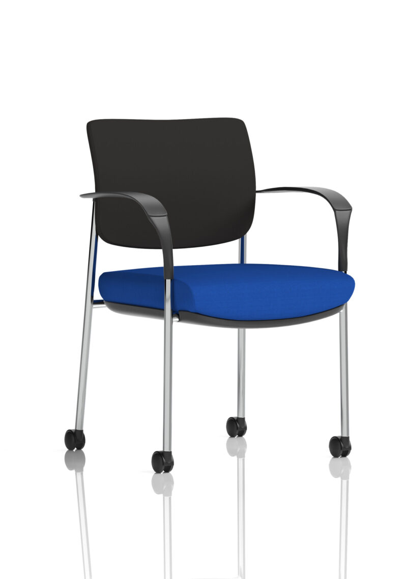 Brunswick Deluxe Medium Back Visitor Office Chair with Arms with Castors - Image 14