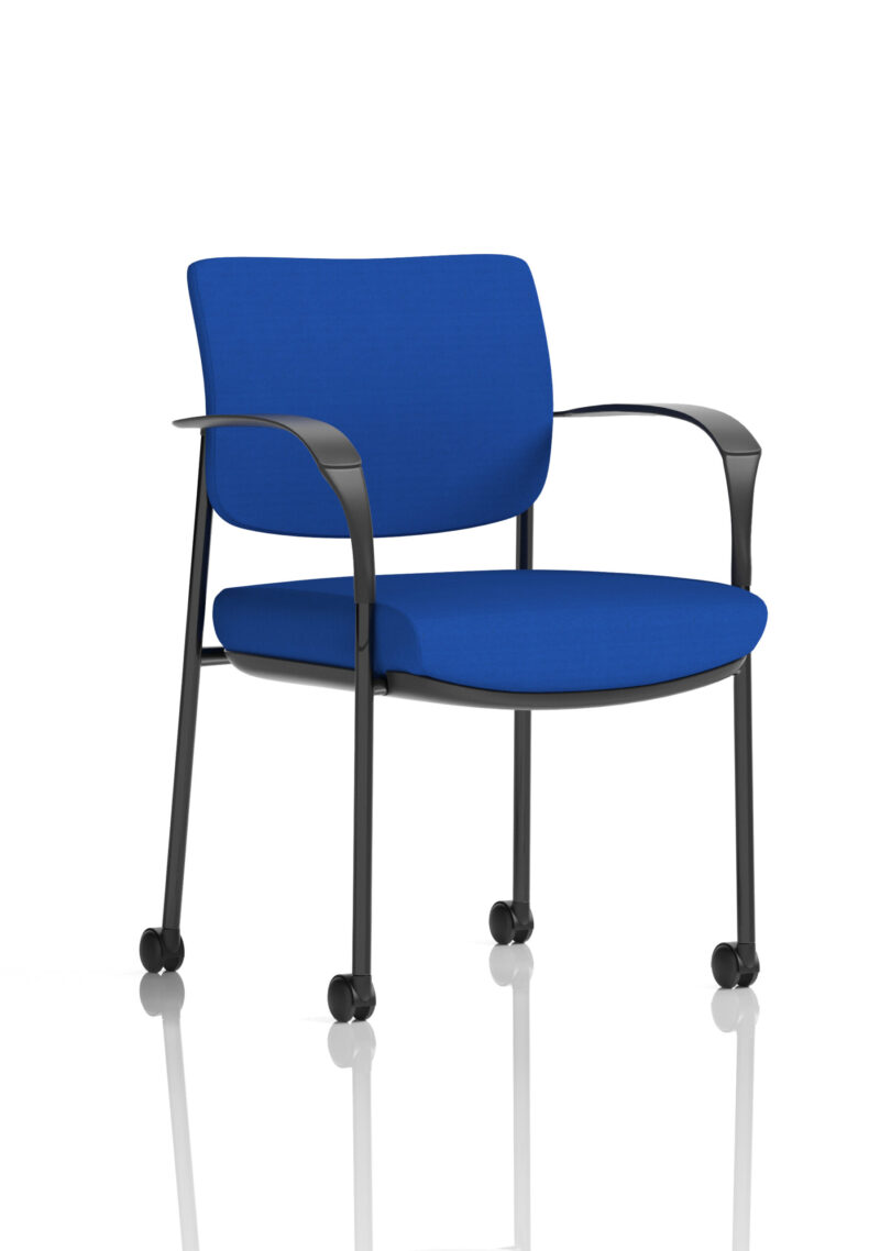 Brunswick Deluxe Medium Back Visitor Office Chair with Arms with Castors - Image 22