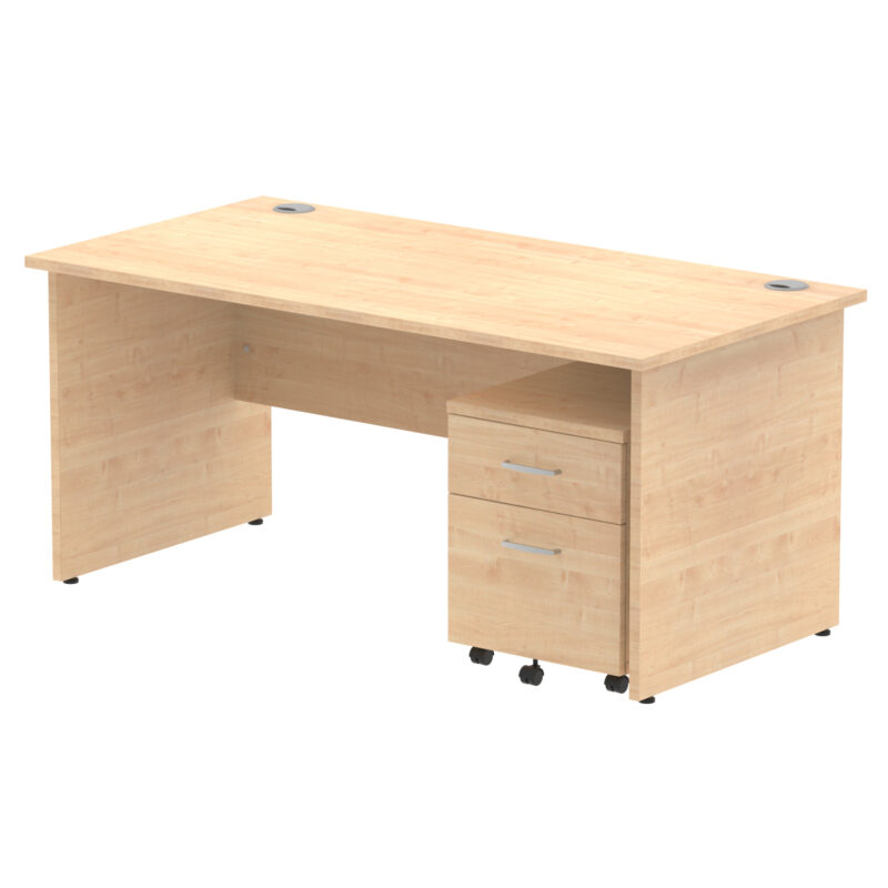 Impulse Panel End Straight Desk With Mobile Pedestal - Image 29
