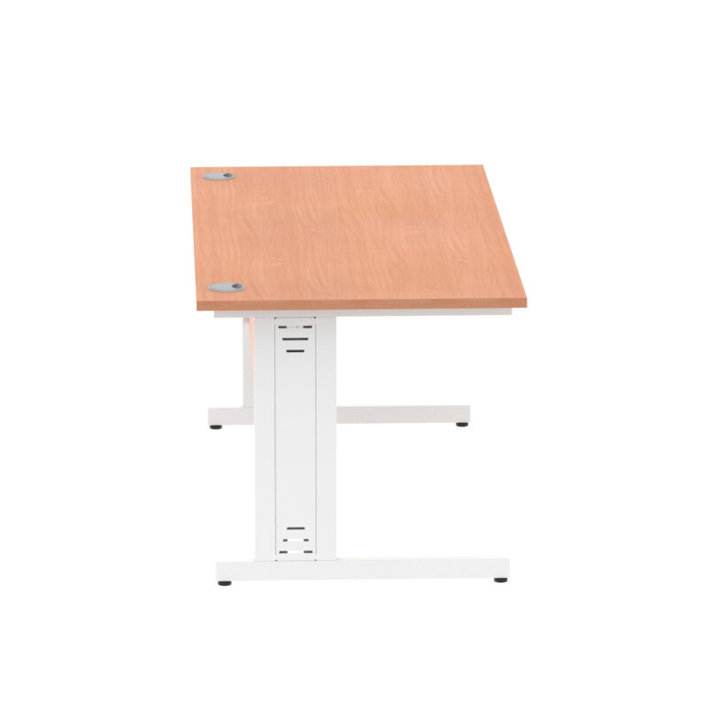 Impulse 1600mm Straight Desk Cable Managed Leg - Image 12