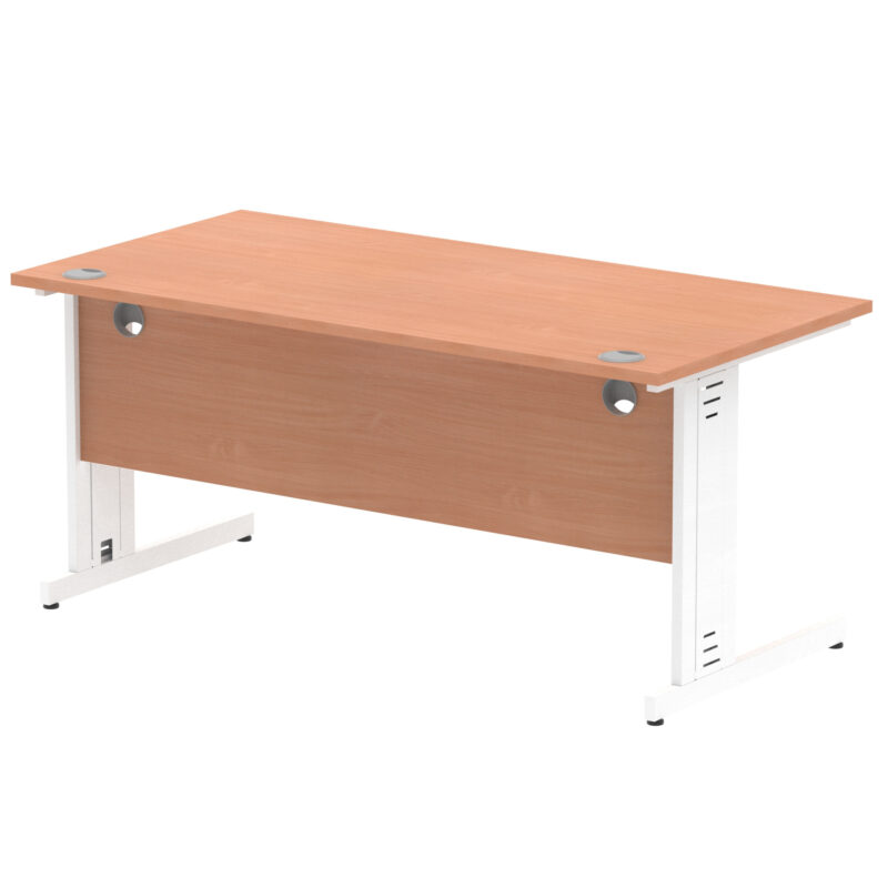 Impulse 1600mm Straight Desk Cable Managed Leg - Image 13