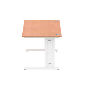 Impulse 1600mm Straight Desk Cable Managed Leg - Image 16