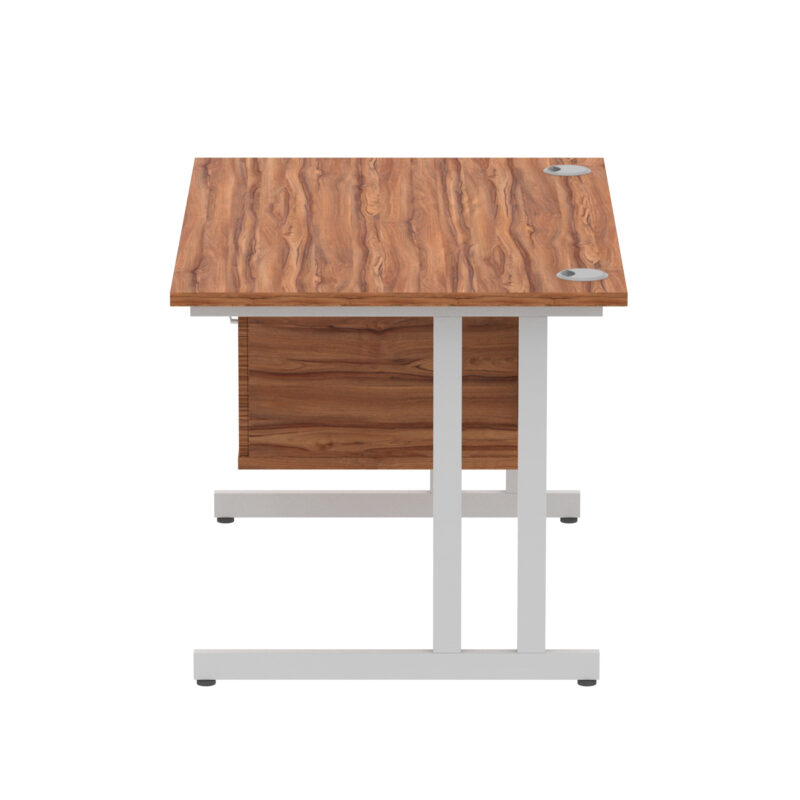 Impulse 1200mm Cantilever Straight Desk With Single Fixed Pedestal - Image 106