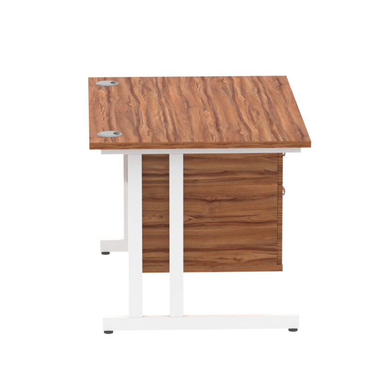 Impulse 1200mm Cantilever Straight Desk With Single Fixed Pedestal - Image 43