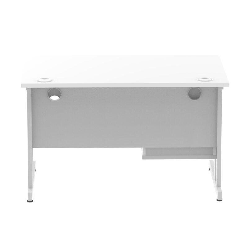 Impulse 1200mm Cantilever Straight Desk With Single Fixed Pedestal - Image 114