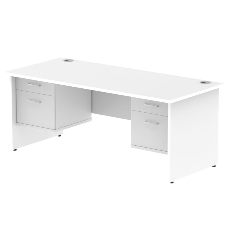 Impulse 1800mm Panel End Straight Desk With Two Fixed Pedestal - Image 32