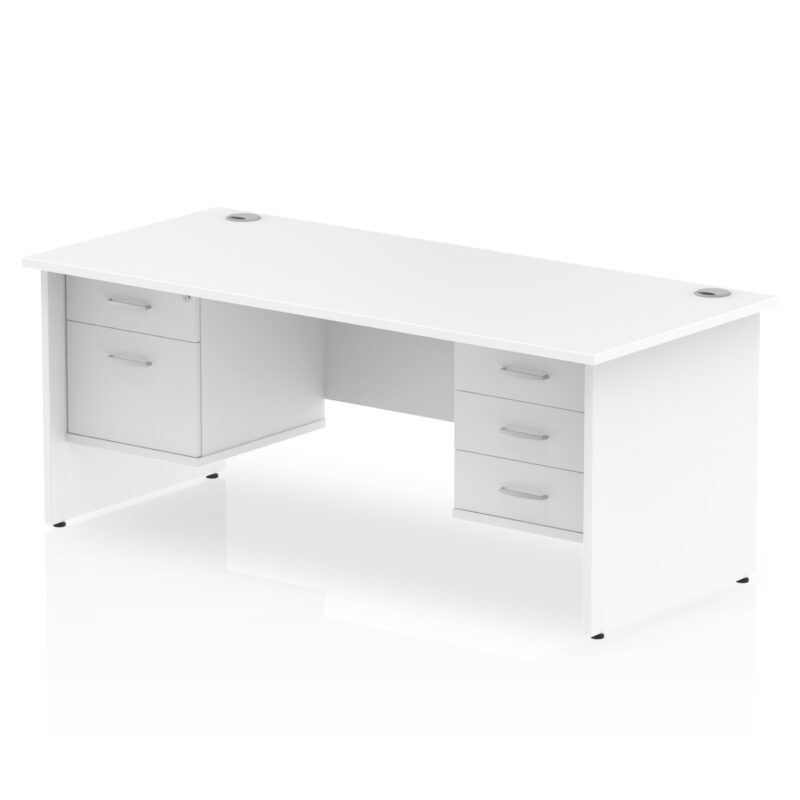 Impulse 1800mm Panel End Straight Desk With Two Fixed Pedestal - Image 34