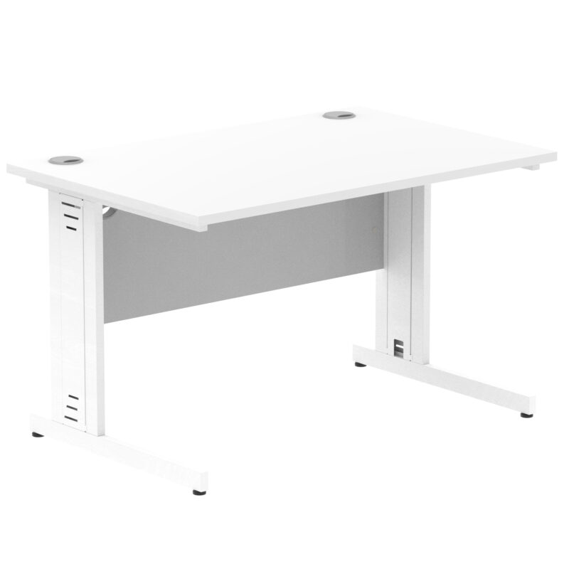 Impulse 1200mm Straight Desk Cable Managed Leg - Image 91