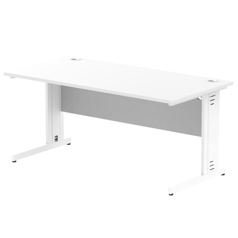 Impulse 1600mm Straight Desk Cable Managed Leg - Image 89