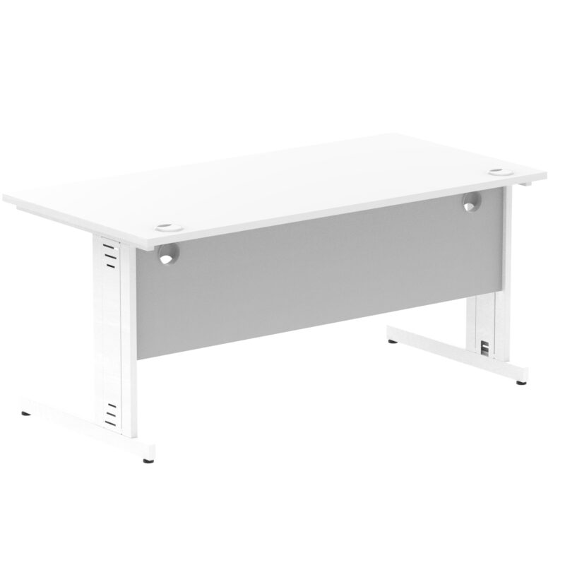 Impulse 1600mm Straight Desk Cable Managed Leg - Image 95