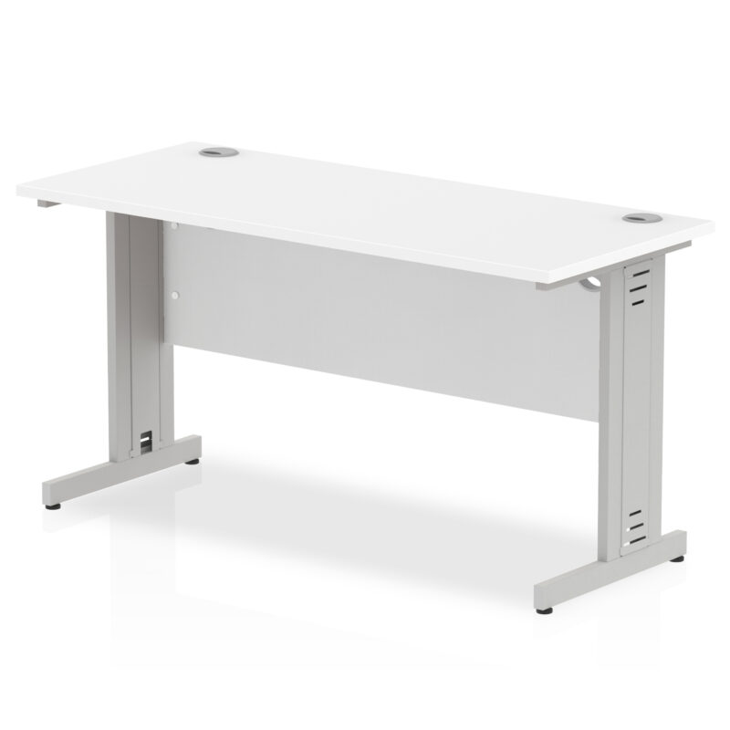 Impulse 1400mm Slimline Desk Cable Managed Leg - Image 11