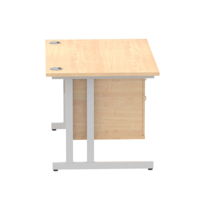 Impulse 1200mm Cantilever Straight Desk With Single Fixed Pedestal - Image 82