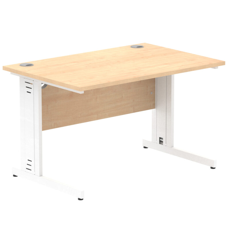 Impulse 1200mm Straight Desk Cable Managed Leg - Image 43