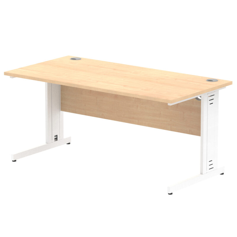 Impulse 1600mm Straight Desk Cable Managed Leg - Image 41