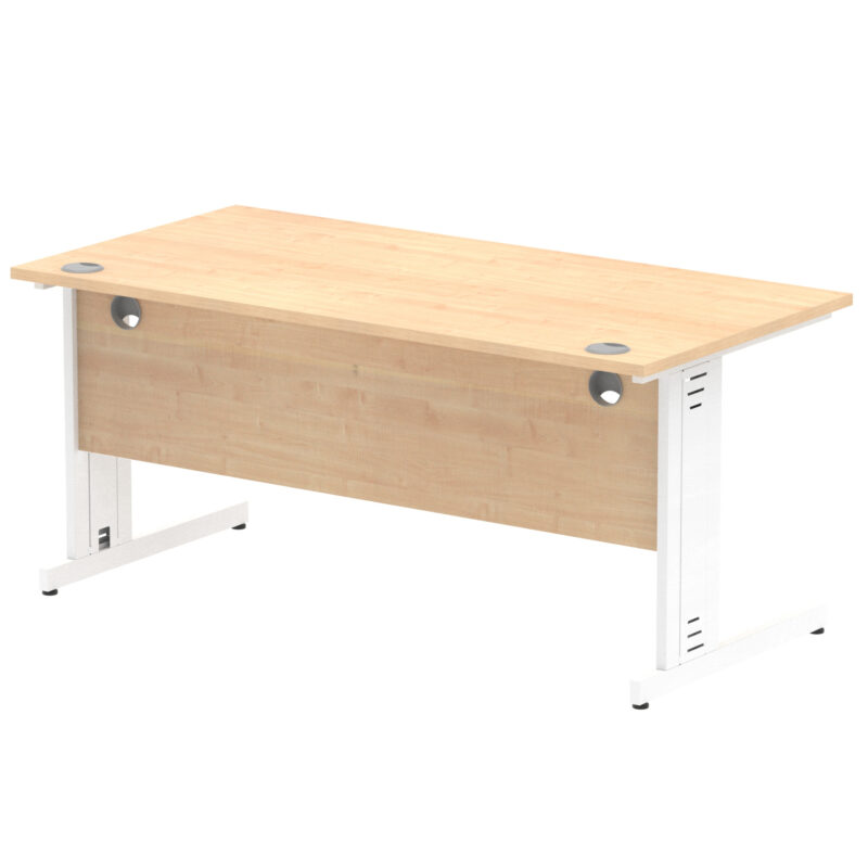 Impulse 1600mm Straight Desk Cable Managed Leg - Image 45