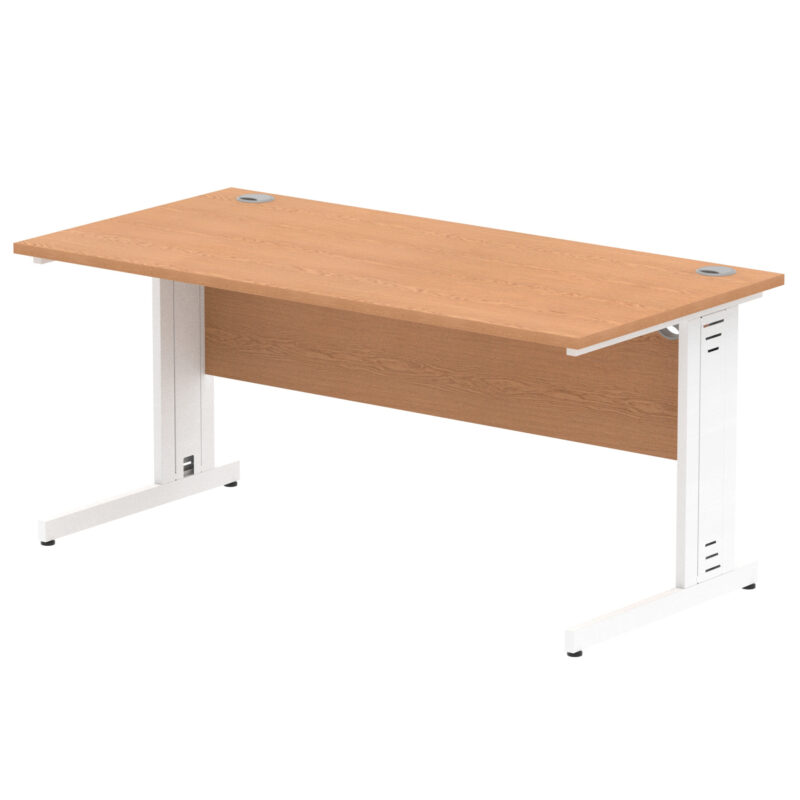 Impulse 1600mm Straight Desk Cable Managed Leg - Image 57